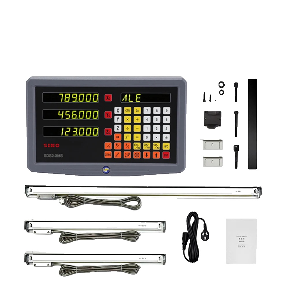 Digitalanzeige-set, Hochpräzise Messung, Vielseitige Kompatibilität, 3-achsen-digitalanzeige-set (5 Μm)