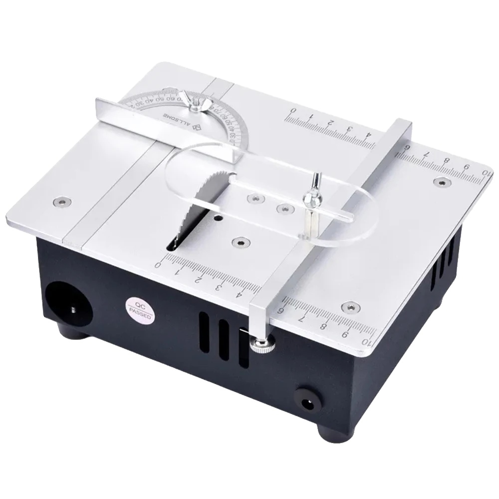 Elektrische Tischkreissäge, Bürstenloser Motor, Kompakte Bauweise, Silber