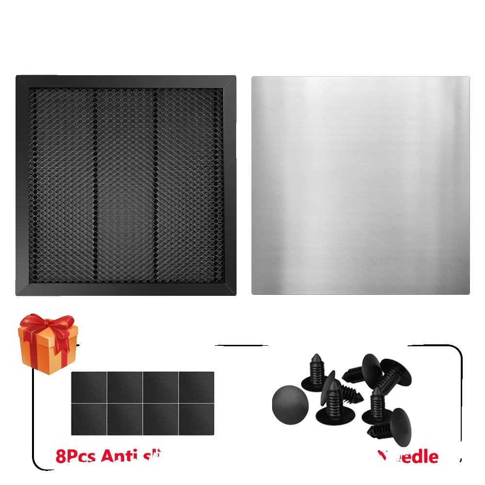 Lasergefräster Wabentisch, Robuste Aluminiumkonstruktion, Optimiertes Design Für Bessere Luftzirkulation, Werkbank-set, 500 X 500 X 22 Mm