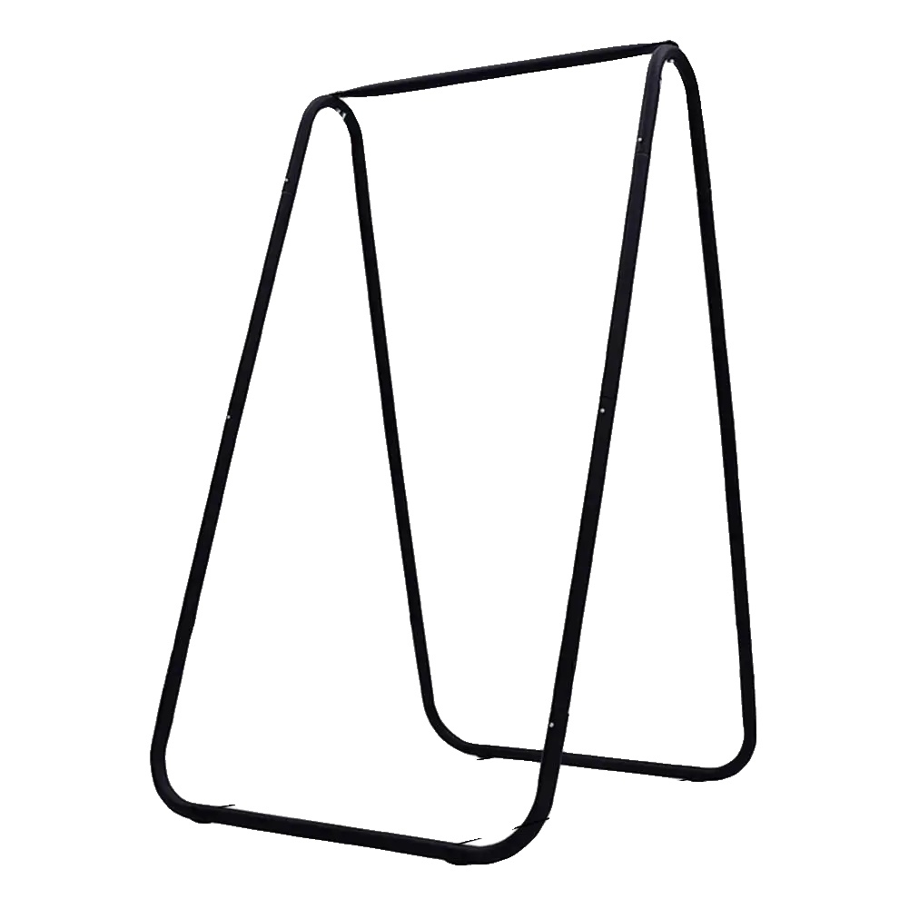 Hängemattenstuhlgestell, Robustes Metallgestell, Platzsparendes Design, Schwarz