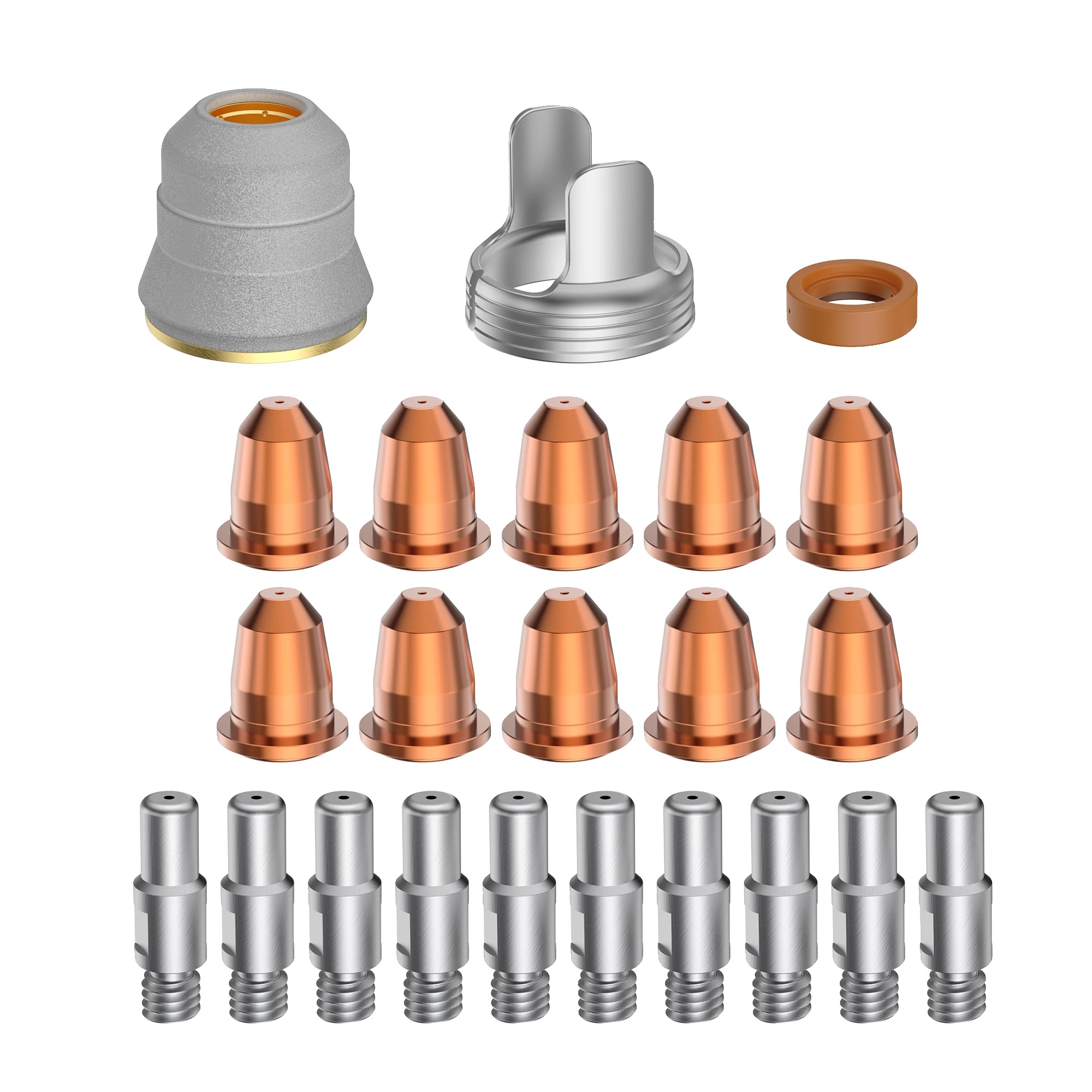 23-teiliges Schneidbrenner-düsenset, 0,030 Zoll Durchmesser, Kompatibel Mit Der Ipt-60-serie, Aus Kupfer Und Keramik, Inklusive Aufbewahrungsbox