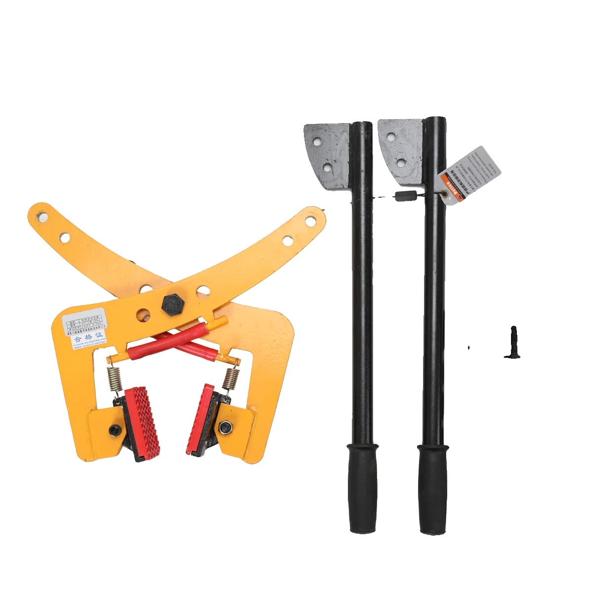 Steinhebeklemme, Maximale Tragfähigkeit 390 Kg, Einstellbare Spaltbreite 4-18 Cm, 350 Kg
