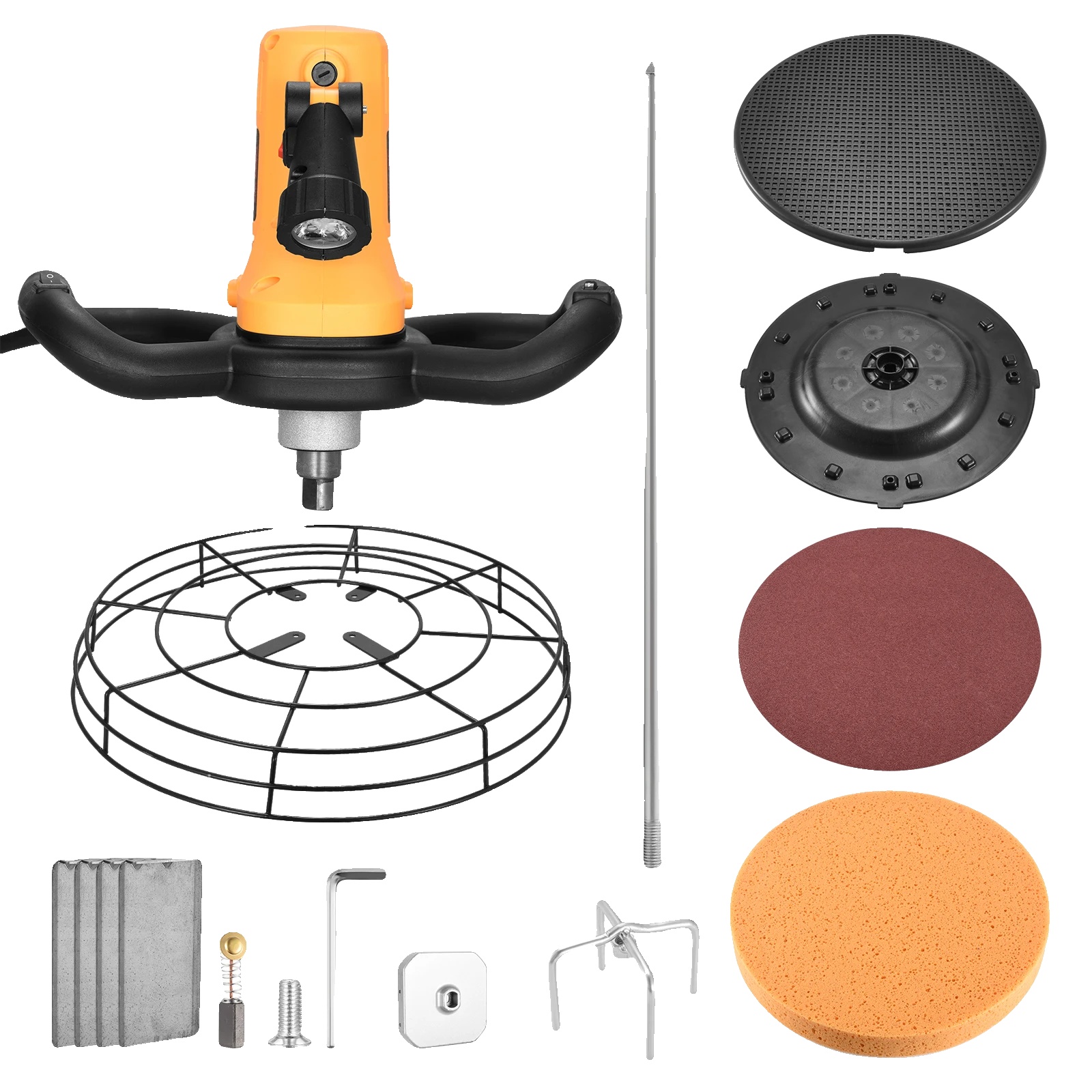 Betonkelle, Elektrisch Betrieben, 4 Stahlklingen, Orange, Eu