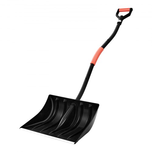 Schneeschaufel, 420x340 Mm Schneeräumer Mit D-förmigen Griffen & Aluminiumklinge, Schneeschieber, Schneeschippe, Schneeschüppe, Schneeräumwerkzeug Für Garten, Auto, Camping Im Freien