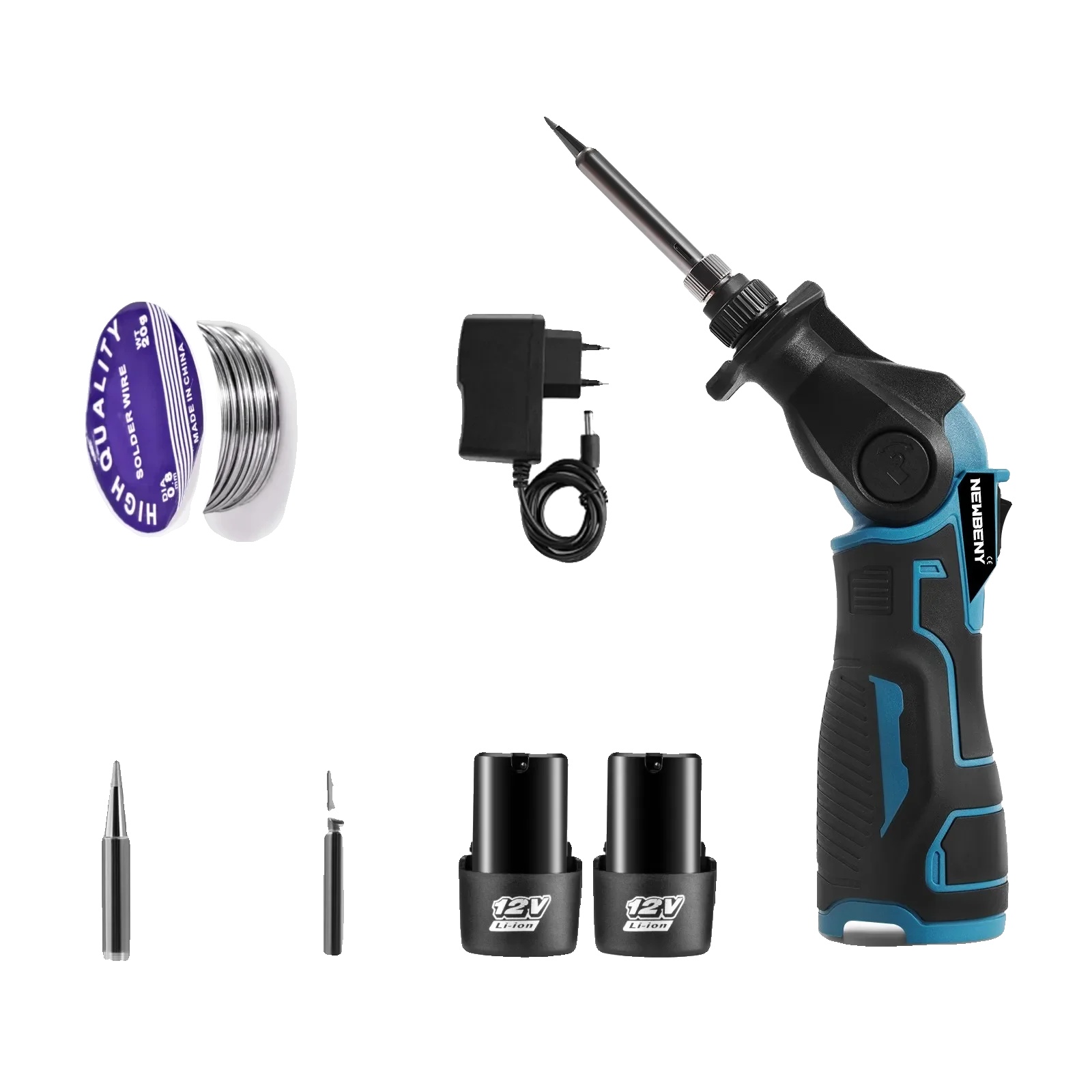 Lötkolben, Tragbares Design, Schnelles Aufheizen, Set Mit 2 Batterien