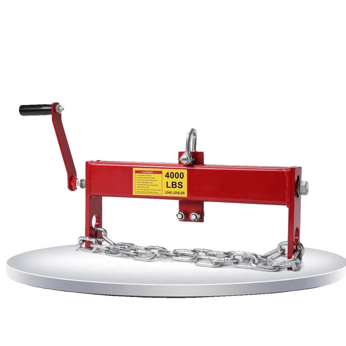 Motorlastnivellierer, Stahlkonstruktion, Abmessungen 53 Cm X 20 Cm X 5 Cm, Tragfähigkeit 2 Tonnen / 4000 Lbs, Kompatibel Mit Motorhebezeugen, Inklusive Ersatzketten