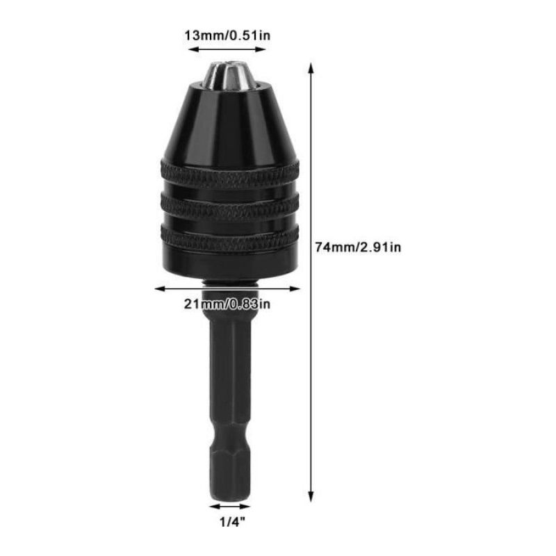 Bohrfutteradapter, Bohrfutter, Kleiner 1/4"-sechskantschaft-bohrfutterwechseladapter