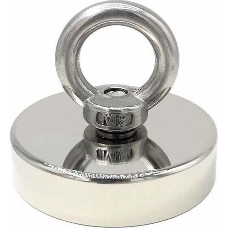Neodym-magnet – 140 Kg – Durchmesser 60 Mm – Für Magnetangeln Und Industrielle Hebearbeiten – 1 Stück