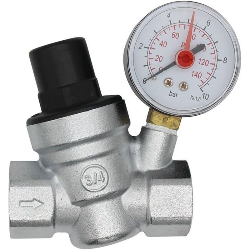 Dn20 Wasserdruckregler 3/4 Zoll Wasserdruckregler Mit Manometer