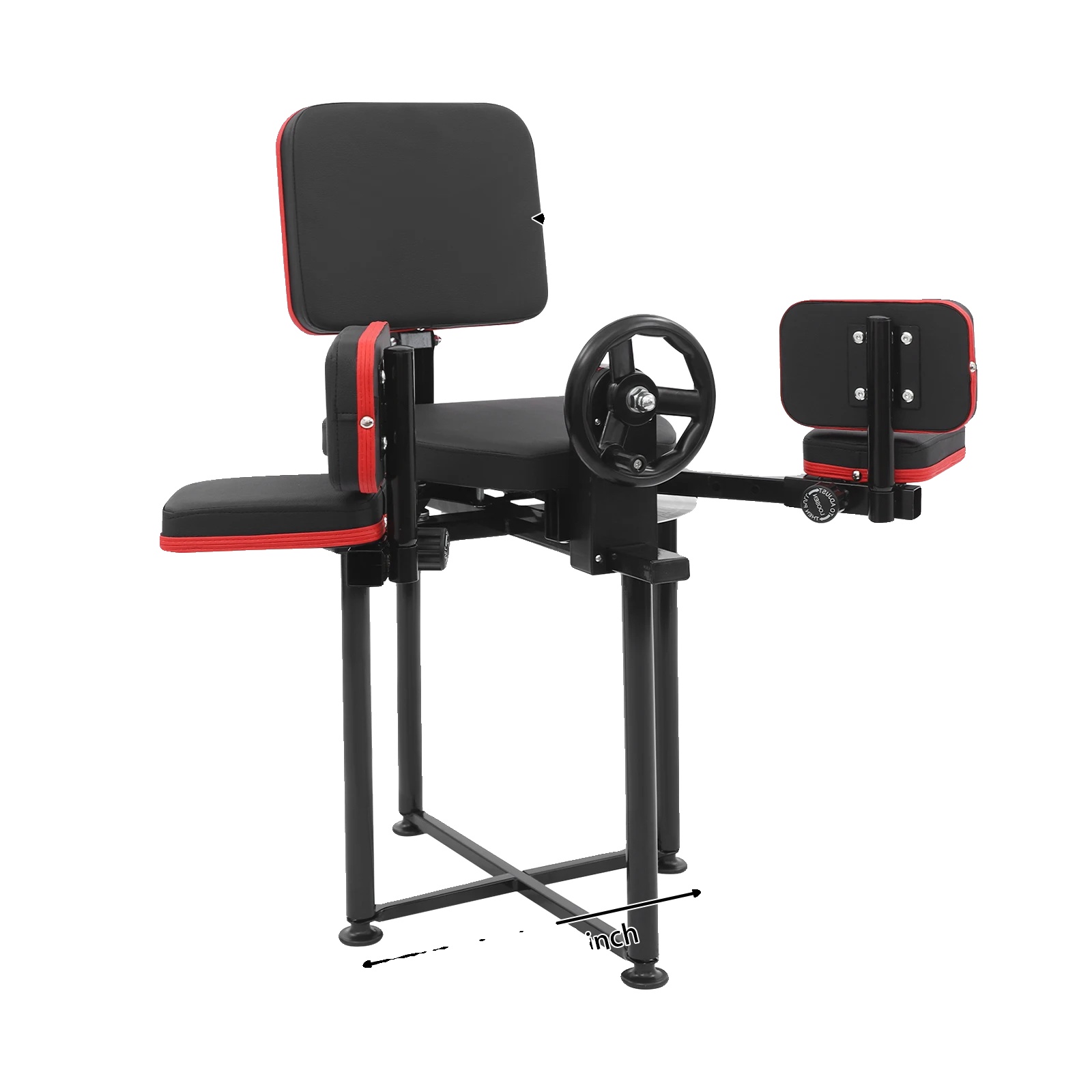 Beinstrecker, Höhenverstellbar, Maximaler Öffnungswinkel 240°, Schwarz