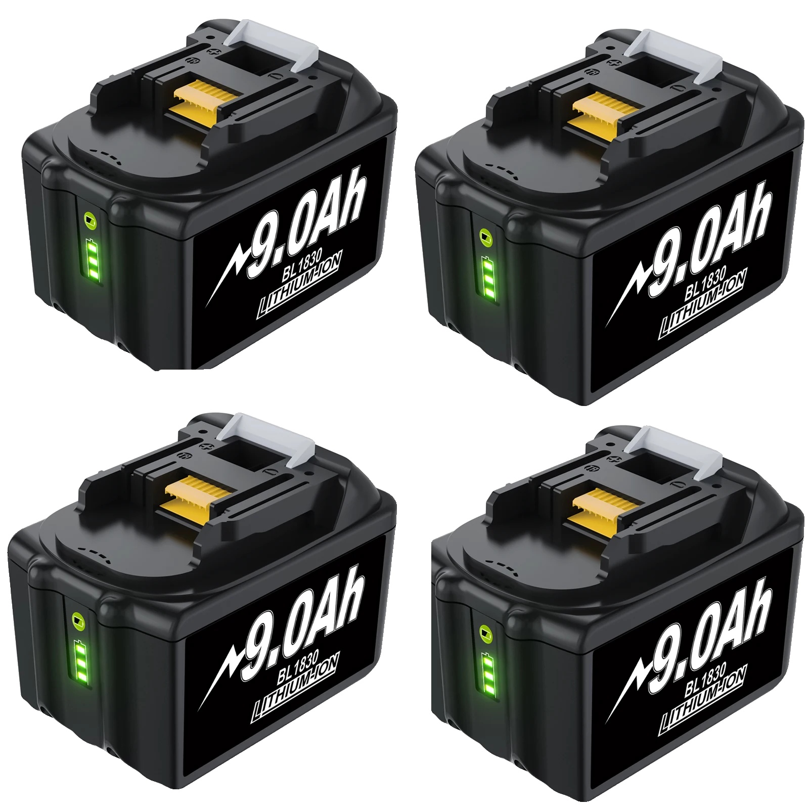 Akku, 18v-kompatibel, Hohe Kapazität 9000mah, Weiss