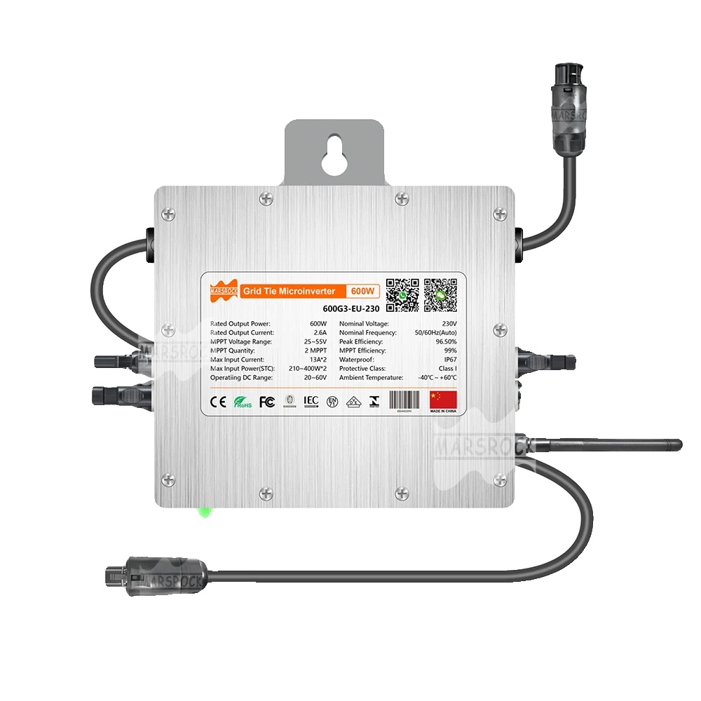 Deye 600w Solar-mikrowechselrichter, Dual-mppt, Ip67 Wasserdichtes Design