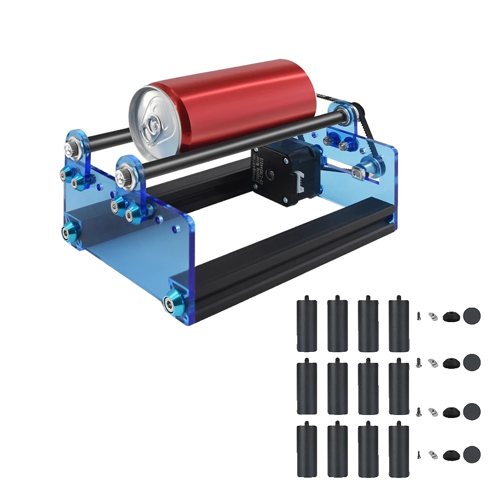 Rotationslasergravurmodul, Horizontale Ausführung, 150 Mm Hubsäule