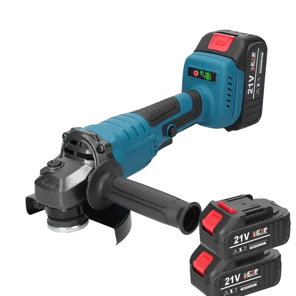 Winkelschleifer, Bürstenloser Motor, Vielseitig Einsetzbar, 2 Akkus, Eu