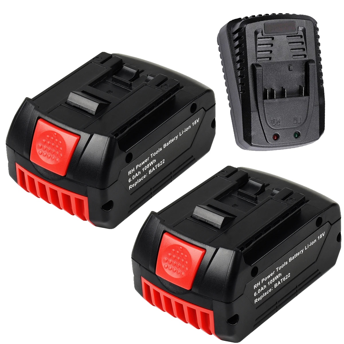 Ersatzakku, Li-ion 6000 Mah, Kompatibel Mit Bosch 18v-werkzeugen, Charge2battery