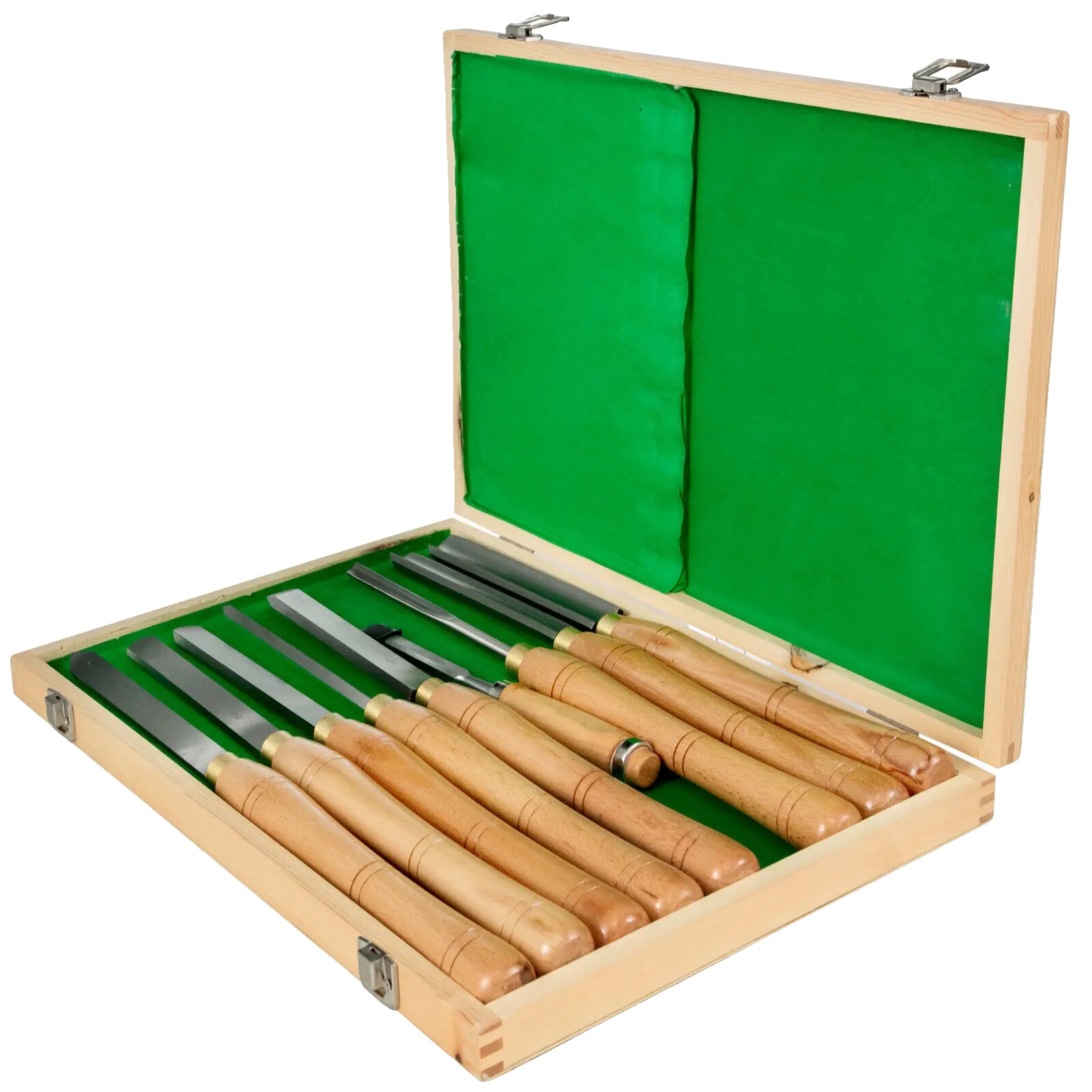 Drechselwerkzeuge, Konstruktion Aus Kohlenstoffstahl, Ergonomisches Design, 8-teilig - Burlywood