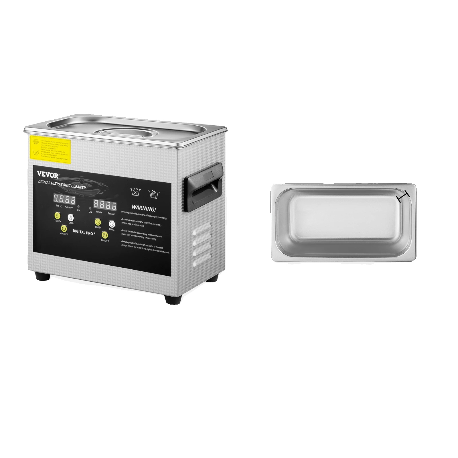 Ultraschallreiniger, 40 Khz Ultraschallfrequenz, Langlebiger Edelstahl, 3 L
