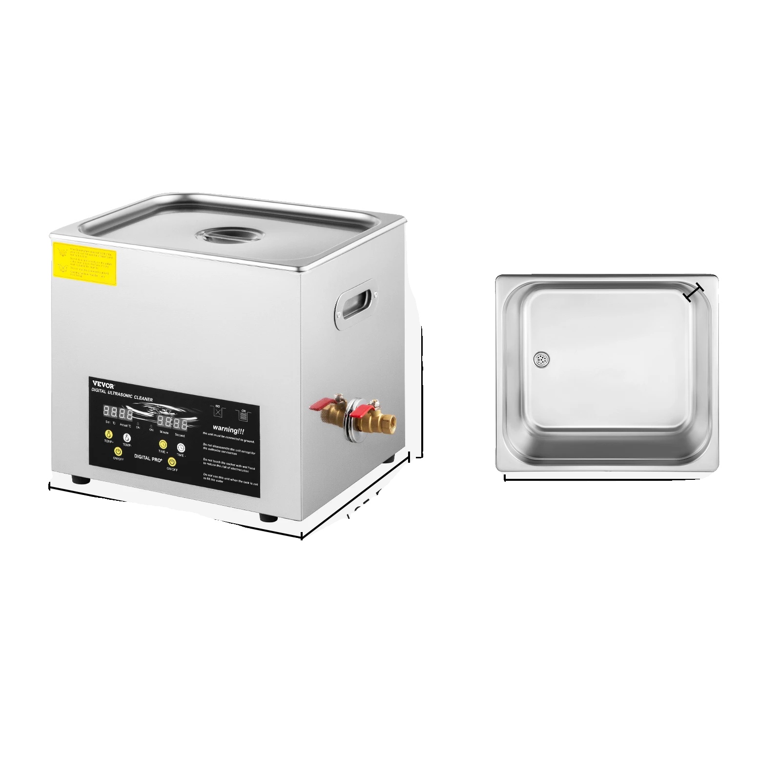 Ultraschallreiniger, 40 Khz Ultraschallfrequenz, Langlebiger Edelstahl, 10 L