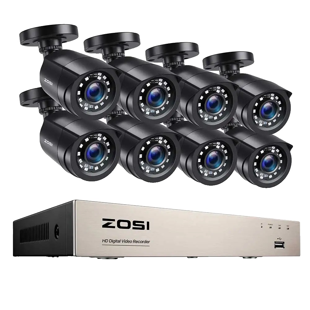 Videoüberwachungssystem, 1080p-auflösung, Nachtsichtfunktion, 8-kanal-dvr Mit 8 Kameras, Ohne Kabel