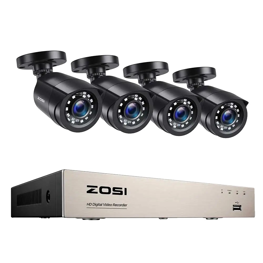 Videoüberwachungssystem, 1080p-auflösung, Nachtsichtfunktion, 8-kanal-dvr Mit 4 Kameras, 1 Tb
