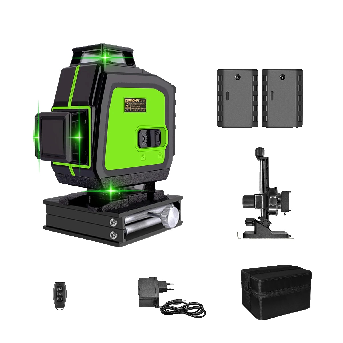 Laser-nivelliergerät, 16 Linien, 2 Betriebsmodi, Ip54 Wasserdicht