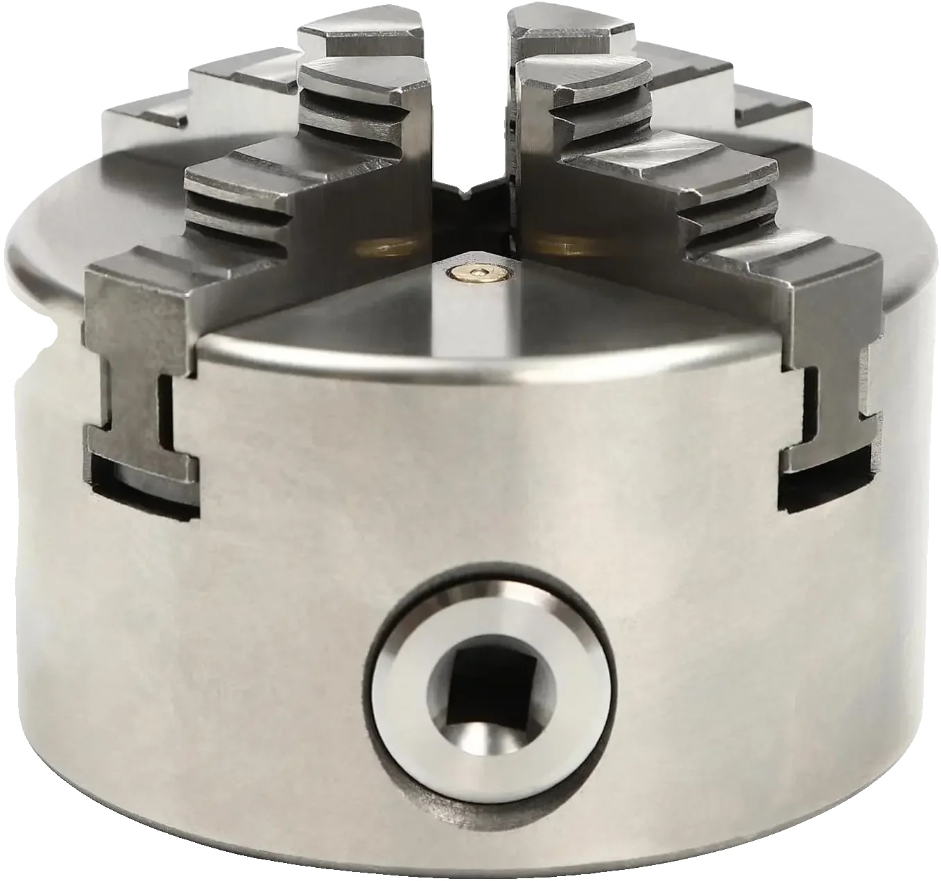Drehbankfutter, 4 Selbstzentrierende Backen, Robuste Konstruktion, Silber