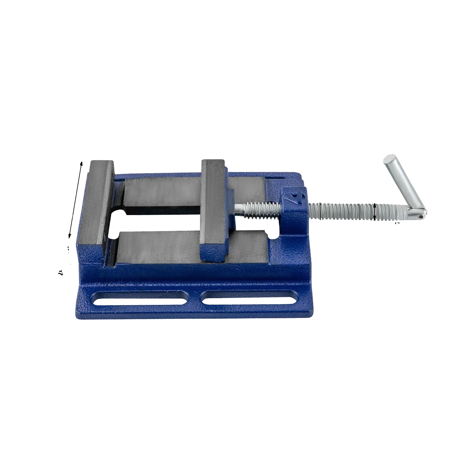 Bohrmaschinen-schraubstock, Robuste Konstruktion, Hohe Präzision, Blau