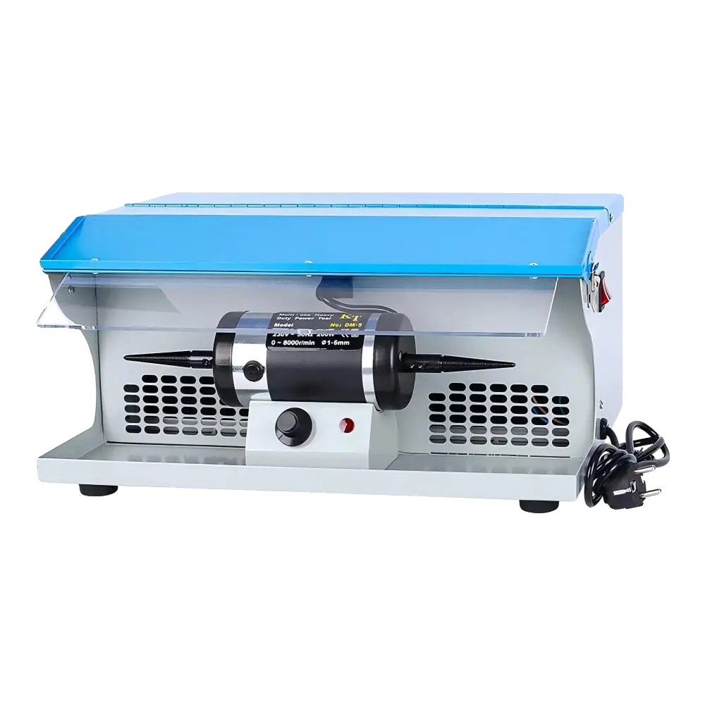 Schmuckpoliermaschine, Doppelmotor, Staubabsaugung, 220-v-eu-stecker