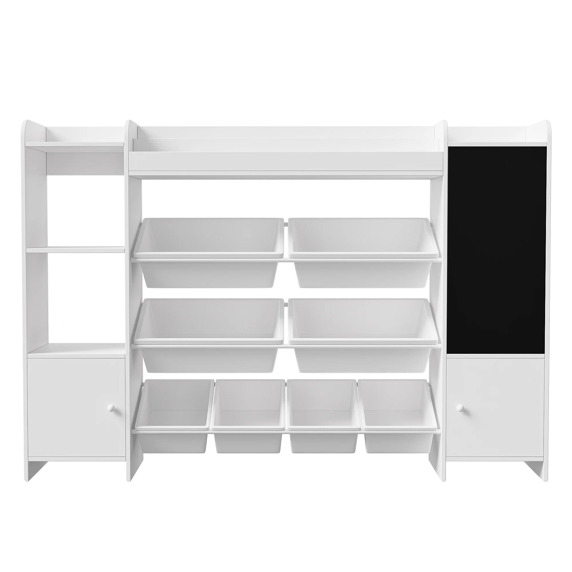 Regal, Multifunktionale Aufbewahrung, Kindersicheres Design, Weiß
