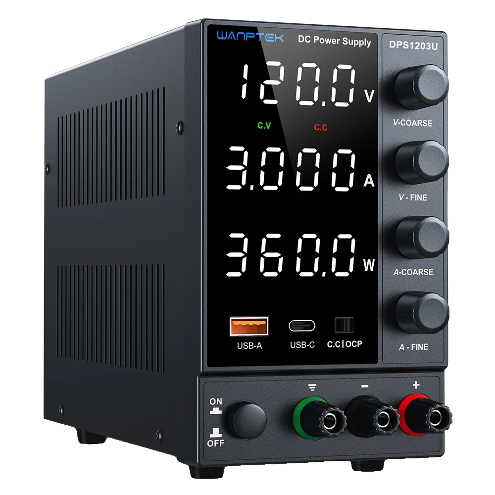 Labornetzteil, Einstellbare Ausgangsleistung, Integrierte Sicherheitsfunktionen, Dps1203u 120v 3a