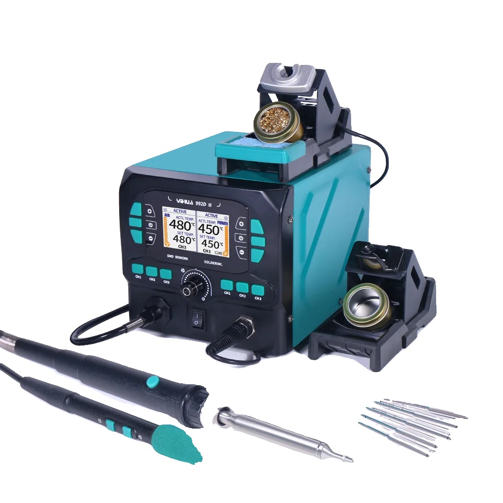 Lötstation, Doppelfunktion, Präzise Temperaturregelung, 1-teiliges Paket, 220–240 V Eu-stecker