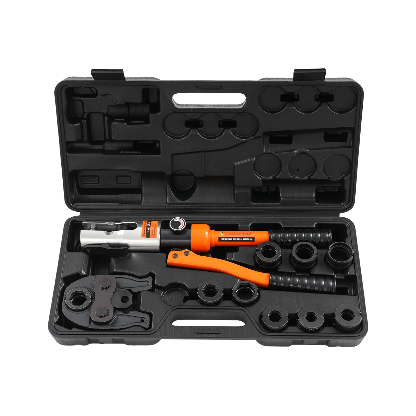 Hydraulisches Crimpwerkzeug, Mehrzweckformen, Robuste Konstruktion, Orange