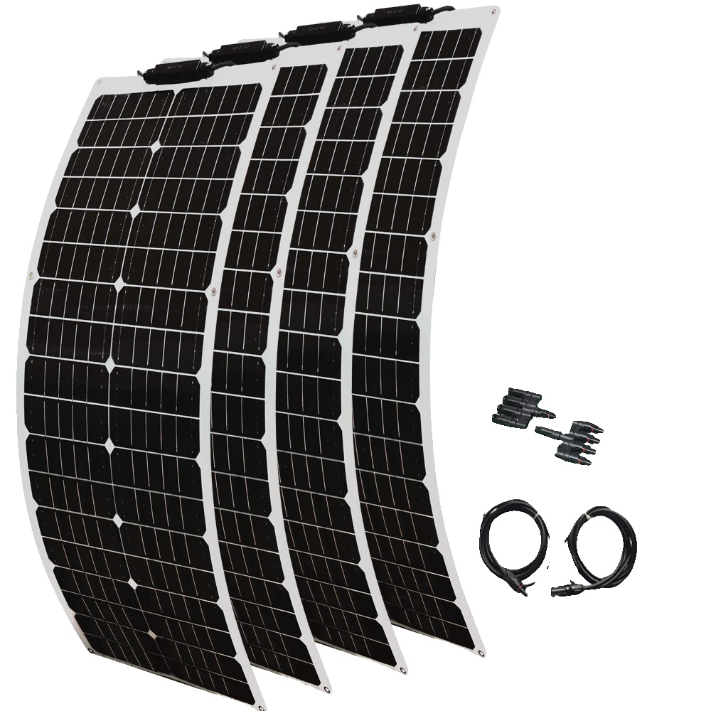 Solarmodul, 2 Module, Vielseitige Kompatibilität, 200-w-solarset