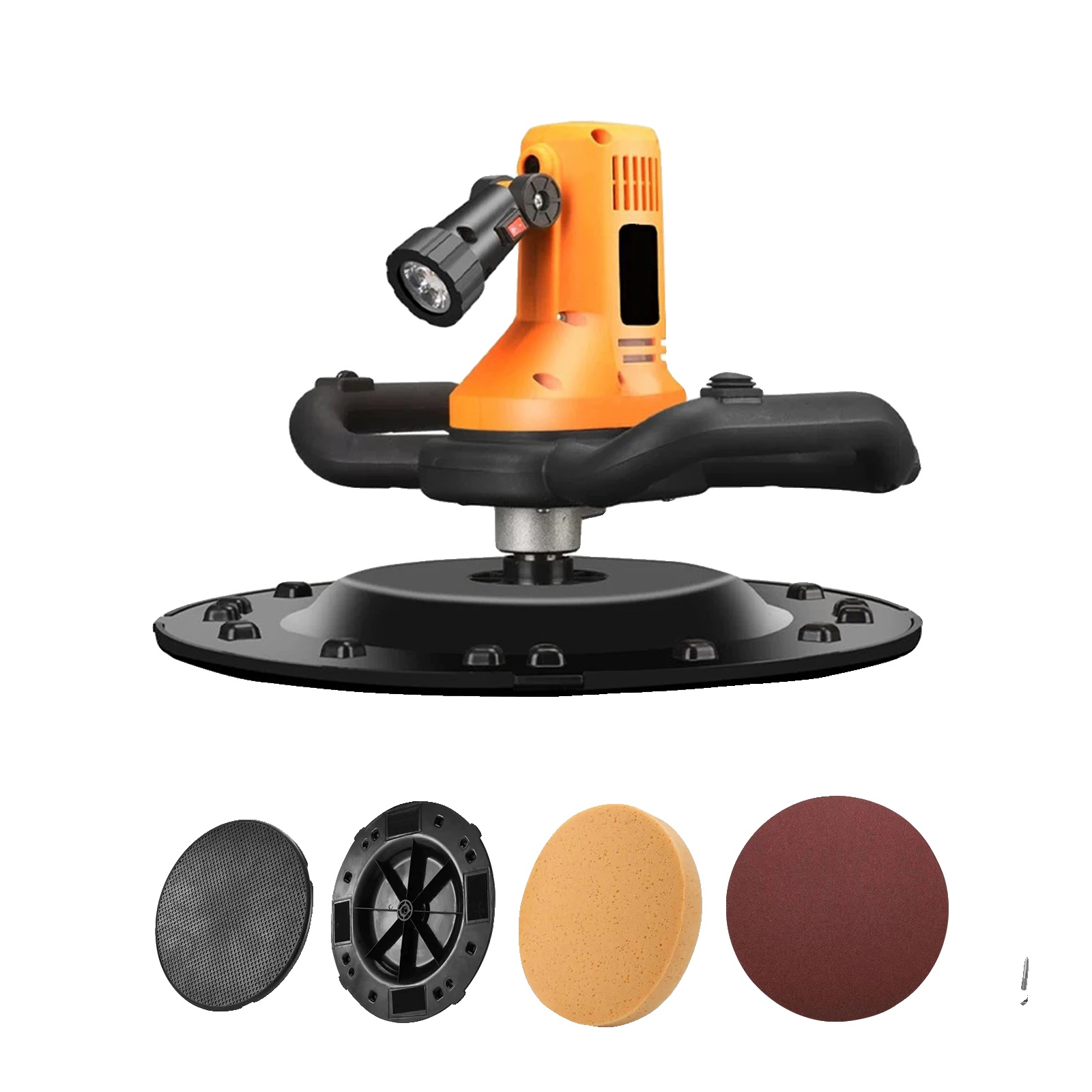 Elektrische Betonkelle, Einstellbare Geschwindigkeit, Ergonomisches Design, Gelb