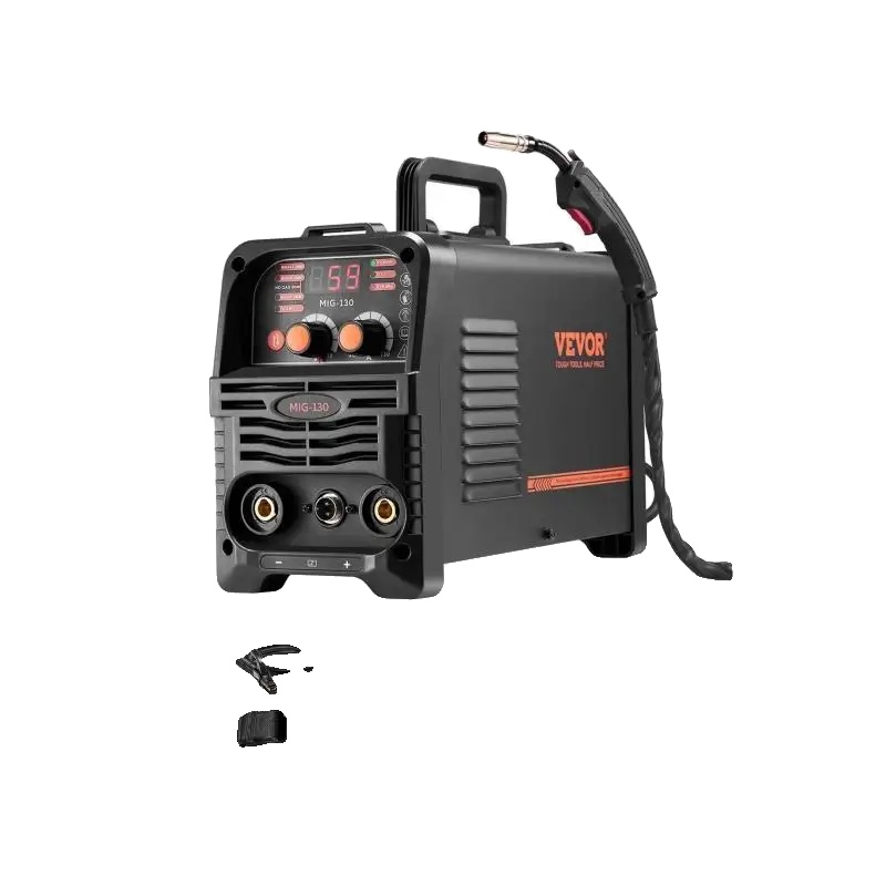 Mig-schweißgerät, 130 A Ausgangsleistung, Geeignet Für 0,8 Mm Und 1,0 Mm Draht, 3-in-1-funktionalität, Ce-zertifiziert, Tragbares Design