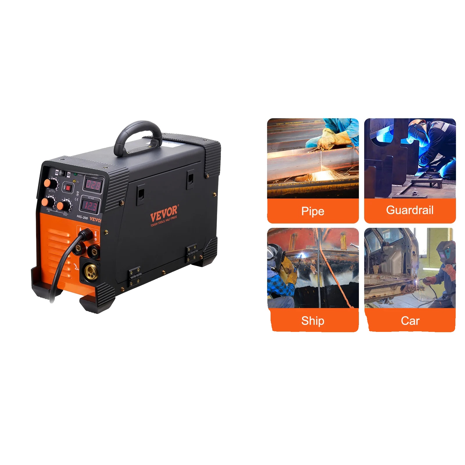 Mig-schweißgerät, 220 V, Vielseitige 3-in-1-funktionalität, 200 A, 220 V