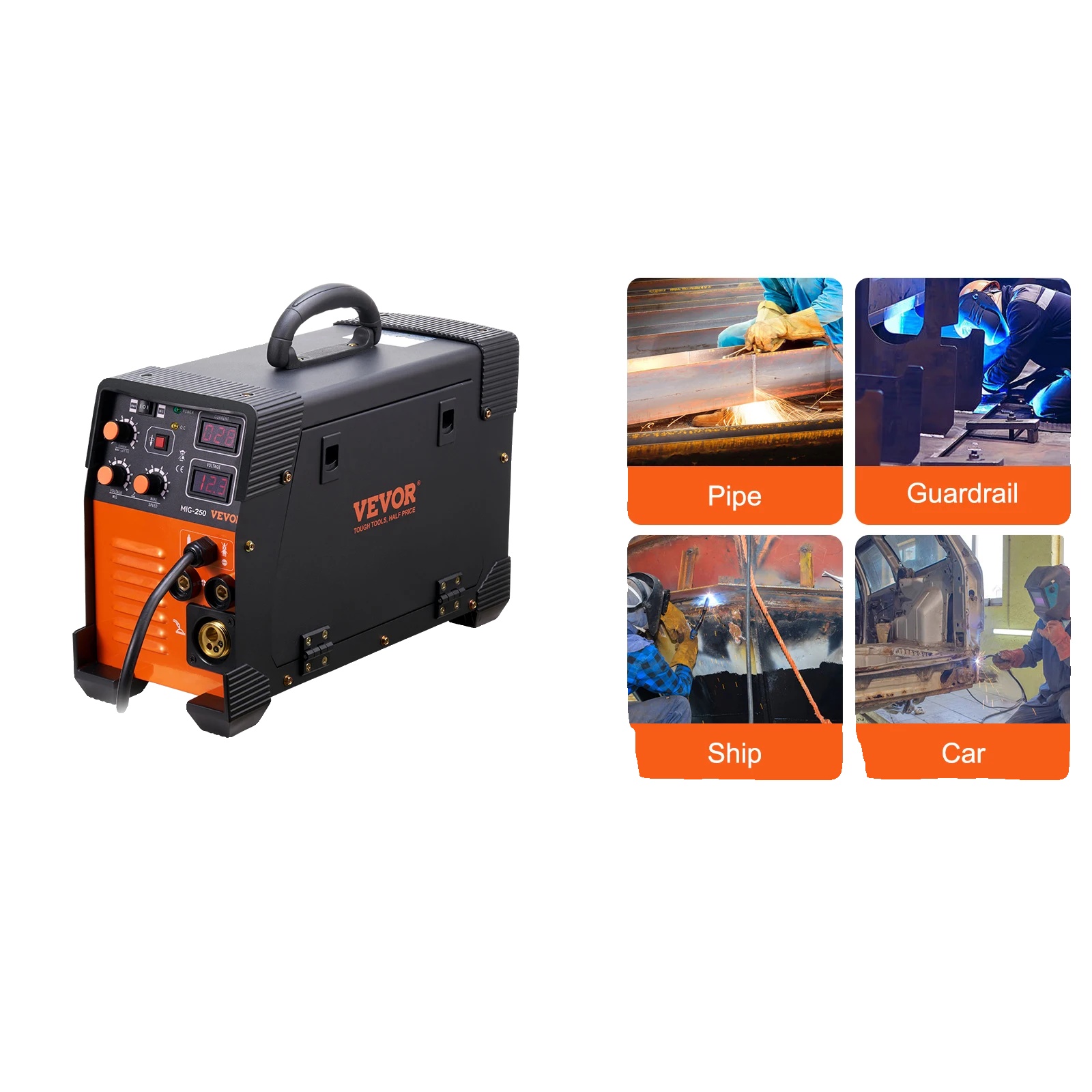 Mig-schweißgerät, 220 V, Vielseitige 3-in-1-funktionalität, 250 A, 220 V