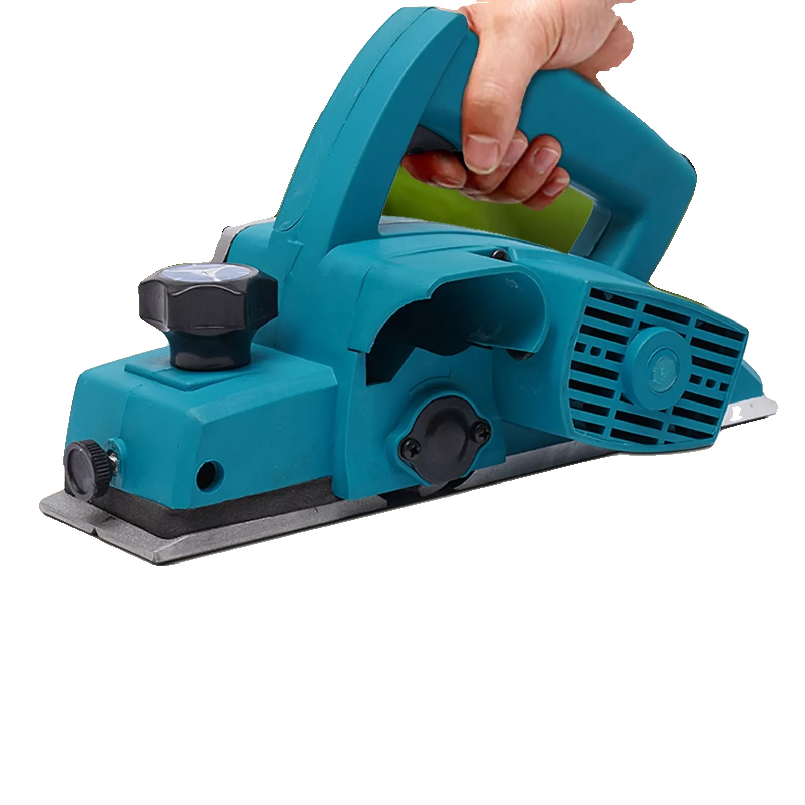 Elektrischer Hobel, Einstellbare Schnitttiefe, Ergonomischer Griff, Blau, Eu