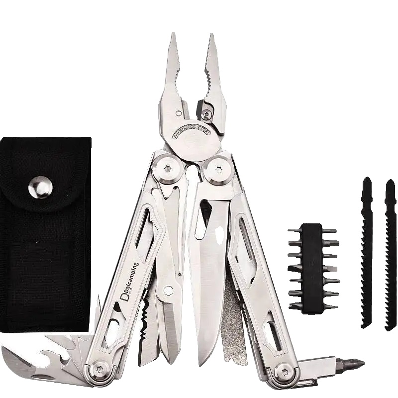 Multifunktionswerkzeug, Robuster Edelstahl, Vielseitige Funktionen, 30-teiliges Silber-set