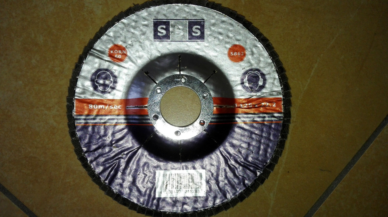 Fächerscheibe 125mm - Korn: 60 - für Winkelschleifer Bild 2