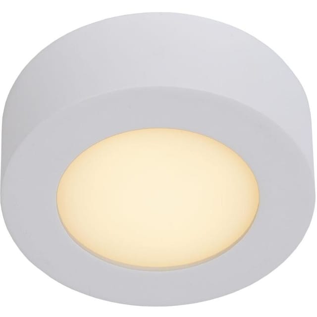Brice-led - Deckenleuchte Badezimmer - ø 11,7 cm - led Dim. - 1x8W 3000K - IP44 - Weiß - Lucide