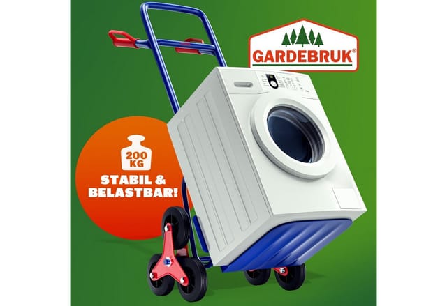 Treppenkarre klappbar bis 200kg Hartgummireifen Haltegriffe Sackkarre Transportkarre Stapelkarre Wagen