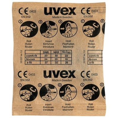 Uvex - 2112087 x-fit Gehörschutzstöpsel 37 dB einweg en 352-2 100 Paar