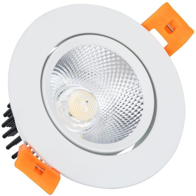 Efectoled - led Downlight Einbaustrahler 7W Rund cob CRI90 Dimmbar Ausschnitt ø 70 mm 4000K Neutralweiß