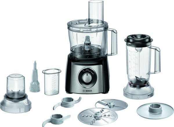 Bosch MultiTalent 3 Plus Küchenroboter de, Edelstahl, Schwarz