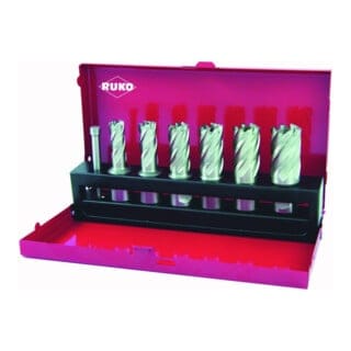 Ruko - 108820 Kernlochbohrer 7teilig 12 mm, 14 mm, 16 mm, 18 mm, 20 mm, 22 mm 1 Set