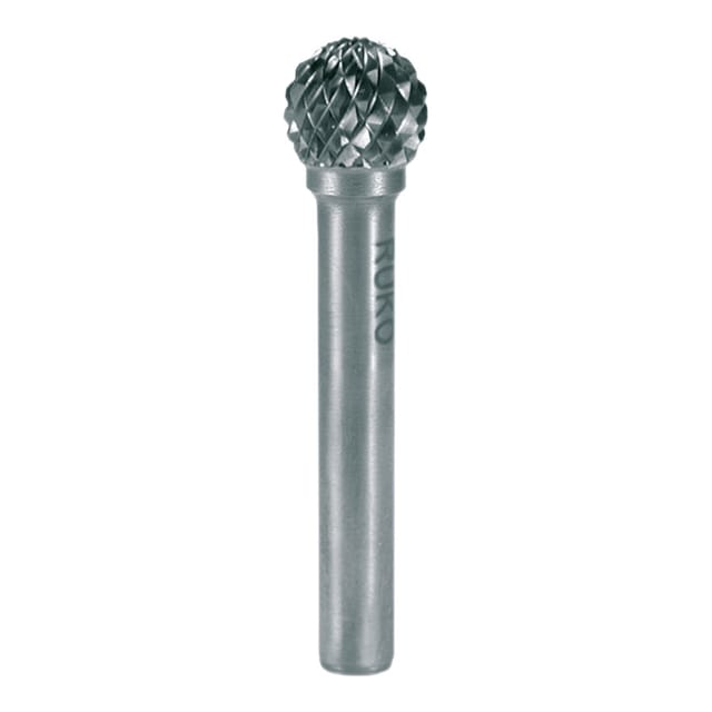 Ruko - Frässtift kud Schaft-Ø 3 mm ø 3 mm Kopflänge 2,7 mm Hartmetall Blank Verzahnung kvz 4