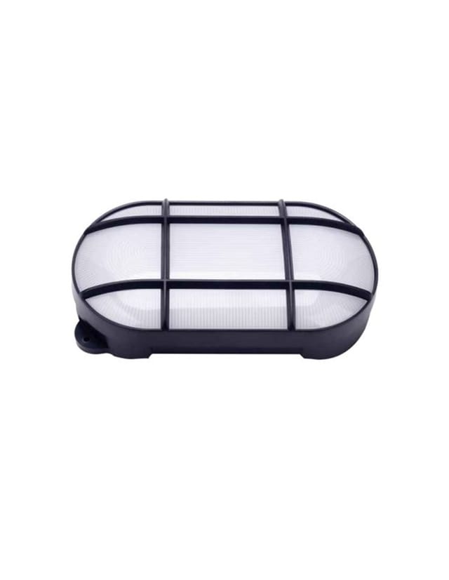 GSC - Cercis ovale LED-Wandleuchte mit Gitter 15W 4000K Schwarz