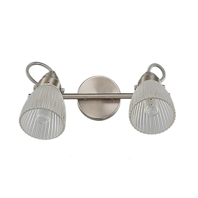 Wandleuchte, Wandlampe Bad "Kara" aus Glas für Badezimmer von Lindby