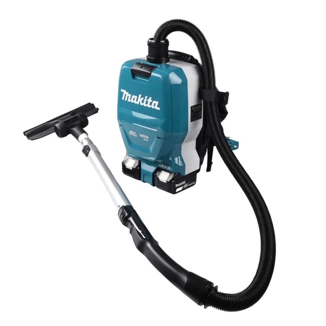 Makita - Akku-Rucksackstaubsauger lxt 18 v x 2 • 110 mbar • 2,0 l